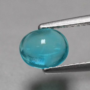 Apatite Azzurro naturale da 1,36 ct, Taglio ovale, Trasparente