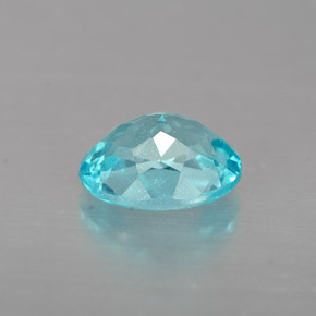 Apatite naturale blu da 0,96 ct, taglio ovale, VS