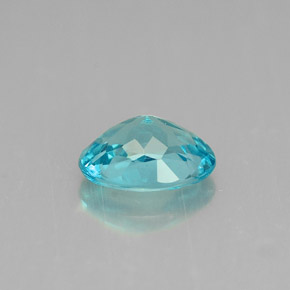 Apatite naturale blu da 0,88 ct, taglio ovale, VS