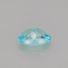 Apatite naturale blu da 0,85 ct, taglio ovale, VS
