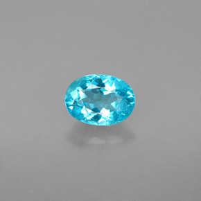 Apatite Azzurro naturale da 0.99 ct, Taglio ovale, VS