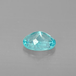 Apatite naturale blu da 0,86 ct, taglio ovale, VS