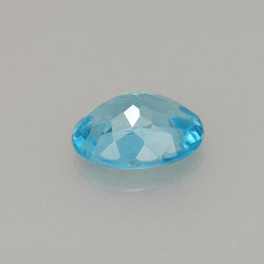 Apatite naturale blu da 0,86 ct, taglio ovale, VS
