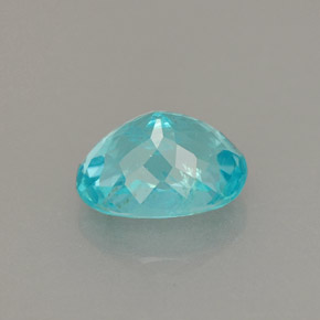 Apatite naturale blu da 1,06 ct, taglio ovale, VS