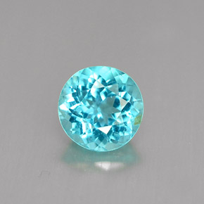 Apatite Azzurro naturale da 0.97 ct, Taglio rotondo, VS