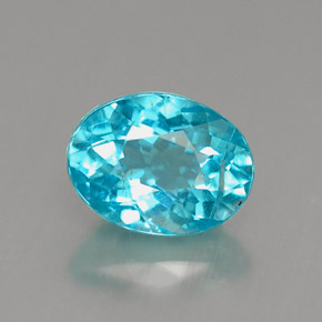Apatite Azzurro naturale da 1.22 ct, Taglio ovale, VS