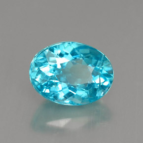 Apatite Azzurro naturale da 1.22 ct, Taglio ovale, VS