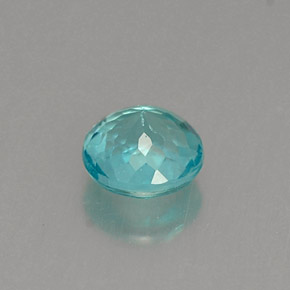Apatite Azzurro naturale da 0.43 ct, Taglio rotondo, VVS-VS