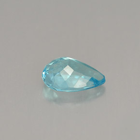 Apatite naturale blu da 0,67 ct, taglio a pera, VVS-VS