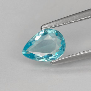 Apatite Azzurro naturale da 0.67 ct, Forma a pera, VS