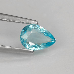 Apatite Azzurro naturale da 0.67 ct, Forma a pera, VS