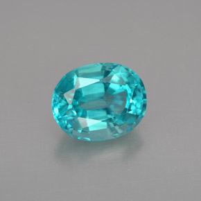 Apatite blu chiaro naturale da 2,42 ct, taglio ovale, VS