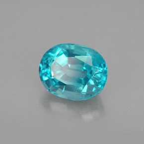 Apatite blu chiaro naturale da 2,42 ct, taglio ovale, VS