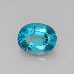 Apatite Azzurro naturale da 2.99 ct, Taglio ovale, VVS-VS