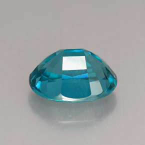 Apatite naturale blu da 3,24 ct, taglio ovale, VVS-VS