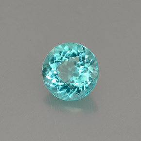 Apatite blu chiaro naturale da 0,79 ct, taglio rotondo, VVS-VS