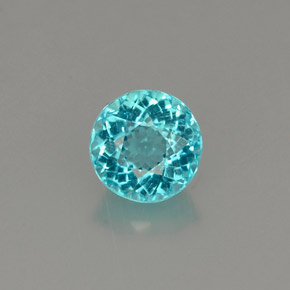 Apatite Azzurro naturale da 0.78 ct, Taglio rotondo, VS
