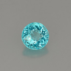 Apatite Azzurro naturale da 0.78 ct, Taglio rotondo, VS