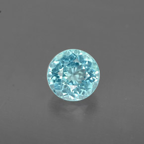 Apatite Azzurro naturale da 0.73 ct, Taglio rotondo, VS