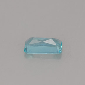 Apatite azzurro naturale da 0,50 ct, taglio smeraldo, VS