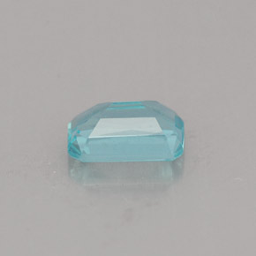 Apatite naturale blu da 0,76 ct, taglio smeraldo, VS