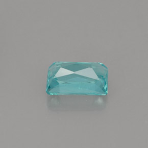 Apatite naturale blu da 1,04 ct, baguette, VS