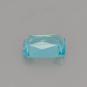 Apatite naturale blu da 1,02 ct, taglio smeraldo, VS