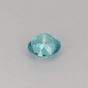 Apatite naturale blu da 0,63 ct, taglio rotondo, VS-SI