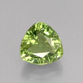 Apatite naturale verde da 1,73 ct, trillion, VVS-VS