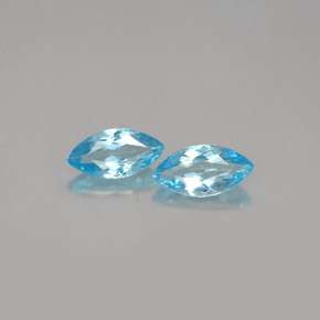 Gemme di Apatite Azzurro naturale da  ct, Taglio marquise, VVS-VS