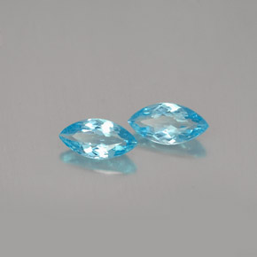Gemme di Apatite Azzurro naturale da  ct, Taglio marquise, VVS-VS