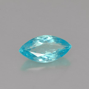 Apatite naturale blu da 0,82 ct, marchesa, VS