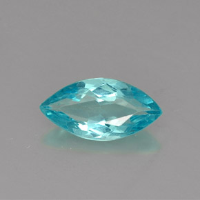 Apatite naturale blu da 0,79 ct, marchesa, VS