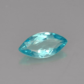 Apatite naturale blu da 0,79 ct, marchesa, VS