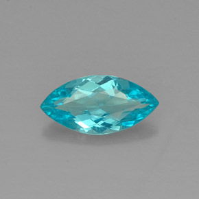 Apatite naturale blu da 0,79 ct, marchesa, VS