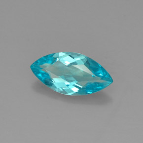 Apatite naturale blu da 0,79 ct, marchesa, VS