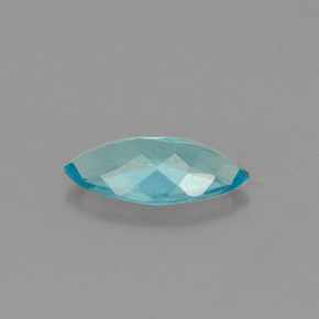 Apatite naturale blu da 0,79 ct, marchesa, VS