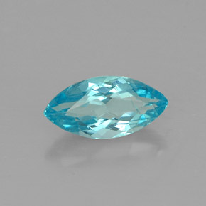 Apatite naturale blu da 0,65 ct, marchesa, VS