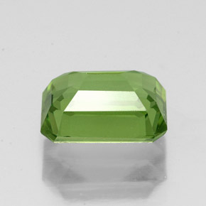 Apatite naturale verde da 1,73 ct, taglio smeraldo, VS