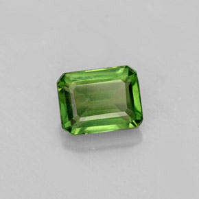 Apatite naturale verde da 1,58 ct, taglio smeraldo, VS