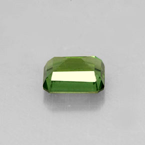 Apatite naturale verde da 1,58 ct, taglio smeraldo, VS