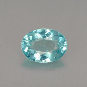 Apatite naturale blu da 0,94 ct, taglio ovale, VS
