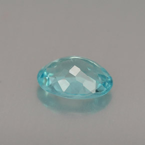 Apatite naturale blu da 0,94 ct, taglio ovale, VS