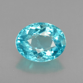 Apatite Azzurro naturale da 1.40 ct, Taglio ovale, VS