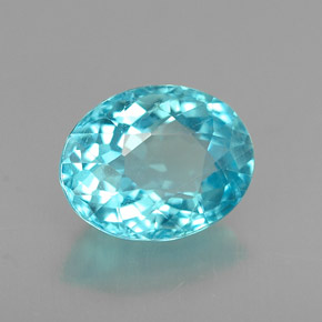 Apatite Azzurro naturale da 1.40 ct, Taglio ovale, VS