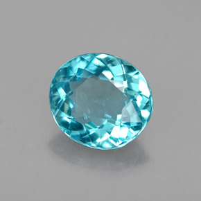 Apatite Azzurro naturale da 1.04 ct, Taglio ovale, VS