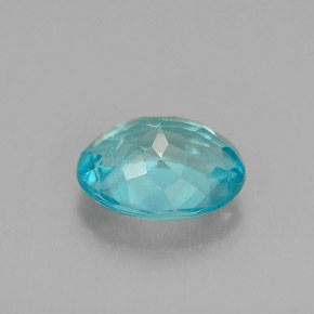 Apatite naturale blu da 1,20 ct, taglio ovale, VS