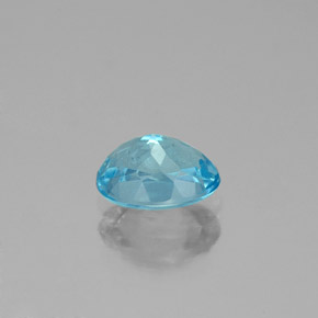 Apatite naturale blu da 0,96 ct, taglio ovale, VS