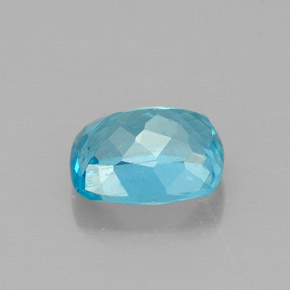 Apatite naturale blu da 1,16 ct, taglio a cuscino, VS