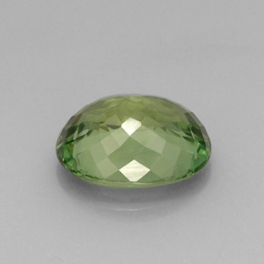 Apatite naturale verde da 11,49 ct, taglio ovale, VVS-VS